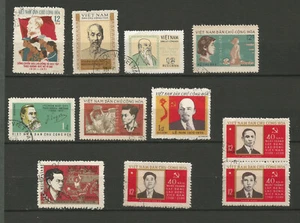 Vietnam du Nord 1970/71 personnalités 11 timbres oblitérés /T6380 - Imagen 1 de 1