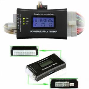 Power Supply Tester PC Computer LCD 20/24 Pin 4 PSU ATX BTX ITX SATA HDD Digital - Photo 1/9