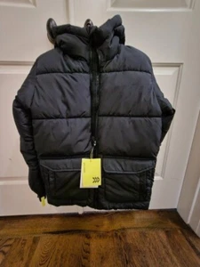 NEW All In Motion Coat Boys L(12/14) Puffer Black/ Blue NWT - Picture 1 of 5