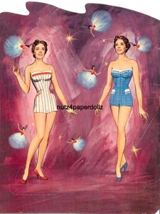 VINTGE 1958 JULIE ANDREWS PAPER DOLL ~SAALFEILD~10 PG LASER REPRO~ORG SIZE UNCUT - Picture 1 of 1