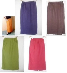 NEW FLAX Linen BOLD Straight Skirt asst sizes & colors  EUROPEAN LINEN $80 value - Picture 1 of 2