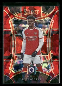2023-24 Panini Select Premier League - Mezzanine Red Ice Prizm #106 Bukayo Saka - Bild 1 von 2