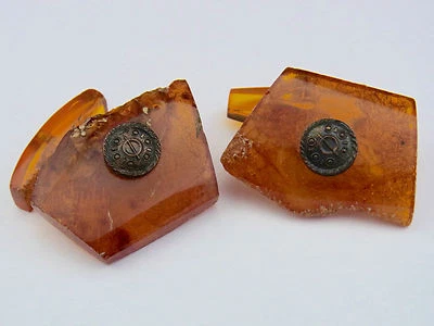schöne Manschettenknöpfe Bernstein - Bild 1 von 4