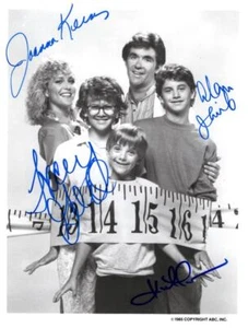 Growing Pains Cast Signed Autograph 7x9 Photo - Alan Thicke Kirk Cameron +2 - Picture 1 of 2