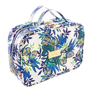 Lilly Pulitzer Cosmetic Case with Two Zippered Pockets, Vinyl Window, and Han... - Picture 1 of 9