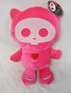Skelanimals Kit the Cat Hot Pink Plush Heart Bones 16” Fiesta with Tags! Rare! - Picture 1 of 12