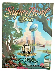 SUPER BOWL ~ XXXI ~ NEW ORLEANS OFFIZIELLES SPIELPROGRAMM 26.01.1997 ~ PATS vs PACKERS! - Bild 1 von 4