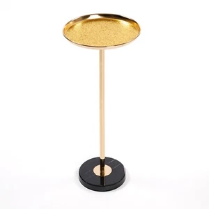 Small Side Table Round Drink Pedestal End Tables for Spaces Martini for Living - Picture 1 of 10