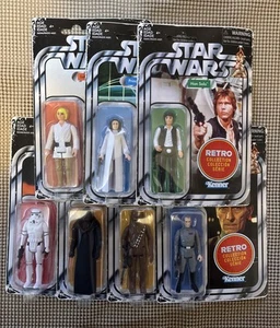Star Wars Hasbro Retro Collection Set Of 7 Action Figures Grand Moff Tarkin New - Picture 1 of 15
