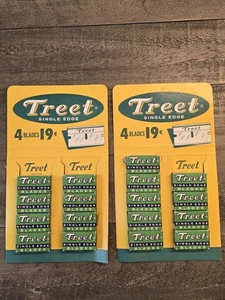 Expositor publicitario de hojas de afeitar vintage TREET SINGLE EDGE - Imagen 1 de 8