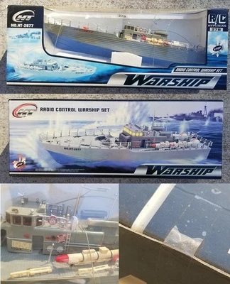 HT-2877F Buque de Guerra Acorazado RC Réplica SELLADA NUNCA ABIERTA de colección Foto 1 de 4