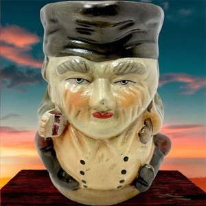 Vintage Toby Becher Kanne Jolly Man Figur Gesicht Tasse 6,5" Keramik unbeschriftet - Bild 1 von 12