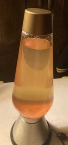 Original 1970s Lava Lite Lamp Vintage Light Gold Red (WORKS GREAT) - Picture 1 of 15
