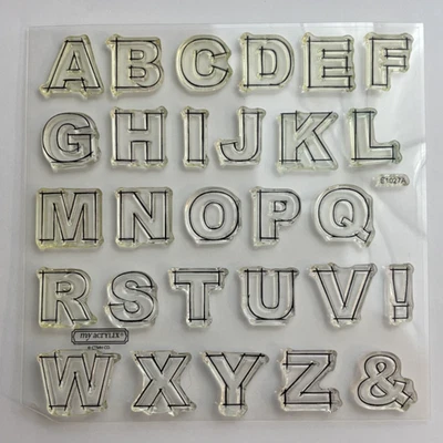 NUEVO CTMH Cerca de Mi Corazón Mi Sello Acrílico E1027 Marco Alfabeto Foto 1 de 4