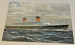 Doc Paquebot FRANCE French Line CGT Croisière inaugural 1962 Marin Marie Design* - Picture 1 of 3