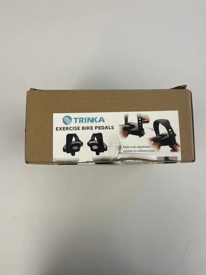 PARA CARIDAD - 1 Par de Pedales de Bicicleta de Ejercicio Trinka con Correas Foto 1 de 2