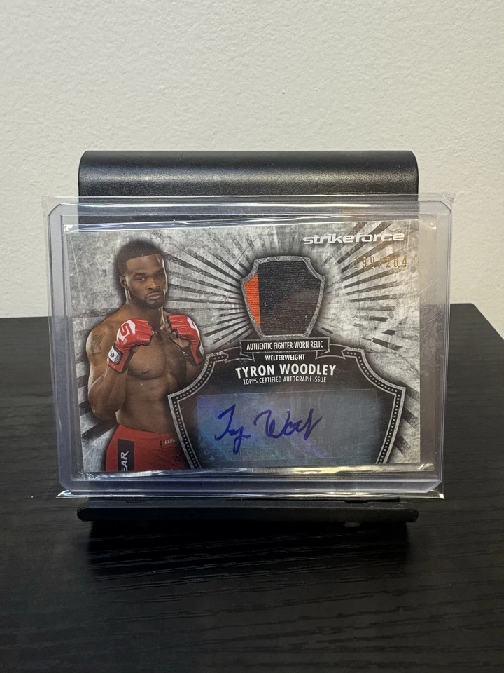Tyron Woodley 2012 Topps UFC Bloodlines novato automático ex campeón no. /284 FAR-TW Foto 1 de 1