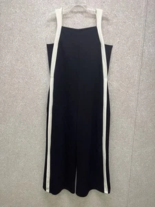 Tuta P Cill nera e avorio pezzo unico donna taglia small vestiti da viaggio - Foto 1 di 6