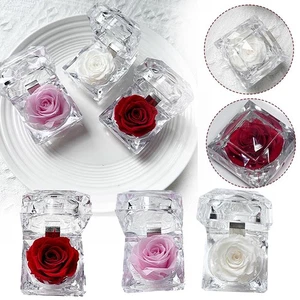 Clear Acrylic Flower Box For Jewelry Box Wedding Florist Ornament Best A8O7 - Picture 1 of 15