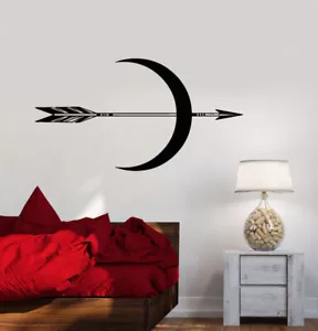 Vinyl Wall Decal Ethnic Style Bedroom Decor Arrow Crescent Stickers (2942ig) - Picture 1 of 3