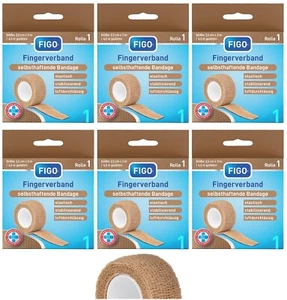 6 Stück Finger Verband Pflaster 2,5cmx 4,5m Kohäsiv Fixierbinde Haftbandage 2027 - Bild 1 von 14