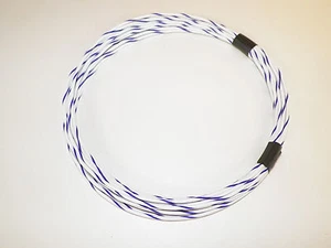 WHITE/VIOLET AUTOMOTIVE WIRE 16 GAUGE HIGH TEMP GXL 25 FEET - Picture 1 of 1