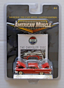1957 CHRYSLER 300C  RED  AMERICAN MUSCLE 1:64  ERTL COLLECTIBLES