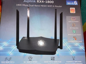 Julink RX4-1800 (open box) Mbps Duel-Band Mesh WiFi 6 Router - Picture 1 of 5