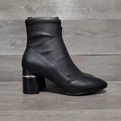 Botines 3.1 Phillip Lim Drum Stretch para mujer talla 37 (6.5-7) de cuero negro Foto 1 de 4