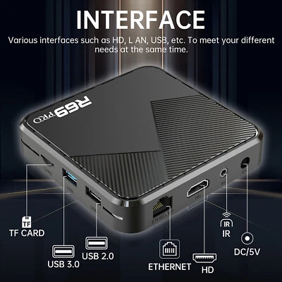 R69PRO 4K Android 14 TV Box | H728 Octa-Core | Lettore multimediale streaming veloce - Immagine 1 di 4