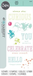 Sizzix Clear Stamps von 49 & Markt 13/Pkg - (1er Pack) - Bild 1 von 1