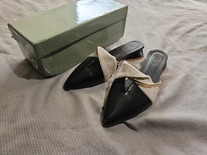 Womens Shoes Pointed Toe Sandals Sz 6 Summer Flat Heel Slingback Slippers Mules - Picture 1 of 9