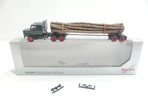 Herpa 1/87 Scania Hauber Langholztransporter in OVP A4864 - Bild 1 von 7