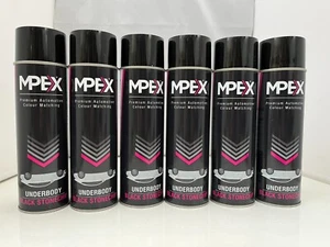 3 x Mpex Black 3 x Mpex White Stone Chip Anti Gravel Aerosol Spray Paint 500ml - Picture 1 of 8