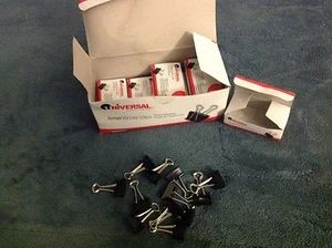 Universal 10200 Small Binder Clips 7 Boxes of 12 Clips - New - Picture 1 of 1