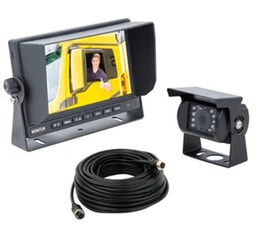 7“ LKW-Set HD-Auflösung Rückfahrsystem Kamera Set 120° 12-24V IP67 Nachtsicht - Bild 1 von 8