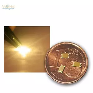 50 SMD LEDs 1206 Warmweiß, warm-weiß SMDs white bianco blanc wit mini SMT LED - Bild 1 von 6