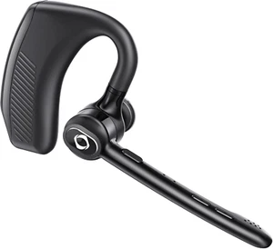 Wireless Headset Bluetooth Earpiece with Dual Noise Canceling Microphone Hands F - Picture 1 of 12