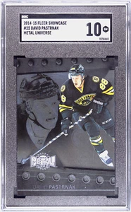 **David Pastrnak** 2014 Fleer Showcase #25 Metal Universe RC Rookie SGC 10 Gem!! - Picture 1 of 2