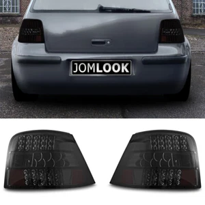 Original JOM LED Rear Taillights Black Smoke SET for VW Golf 4 IV MK4 1997-2003 - Picture 1 of 5