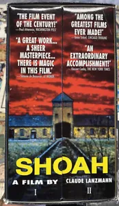 1985 Shoah VHS 2-Part Box Set 4-Tapes New Yorker Video Macrovision - Picture 1 of 7