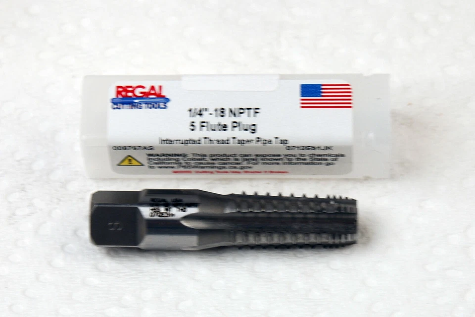 1/4 X 18 NPTF 5 FL INTERRUPTED THREAD  TAPER PIPE TAP 008767AS(C-2-7-3-40) - Image 1 of 1
