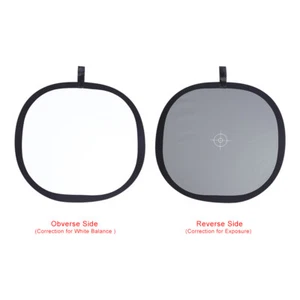 24*24 pulgadas balance de blancos 18% gris referencia reflector tarjeta gris con bolsa de transporte W4F4 - Imagen 1 de 9