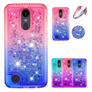 Für LG AR 12/Risio 3/Aristo 3/2 Plus Handyhülle Liquid Dynamic Glitzer Treibsand - Bild 1 von 36