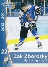 2013/14 Kootenay Ice - ZAK ZBOROSKY