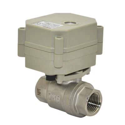 DN8 Two Way AC110~230V SS304 Motorized Ball Valve,1/4 Inch Electric Valve - Image 1 of 4