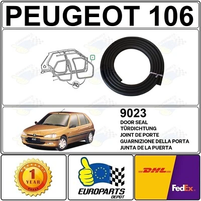 WINLAS PEUGEOT 106 BERLINE 5 PORTES JOINT DE PORTE EN CAOUTCHOUC 9023W0 9023G6 9023EC