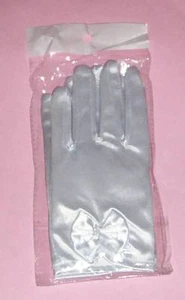 NEW GIRLS WHITE DRESS GLOVES WEDDING PAGEANT SPECIAL OCCASION DRESS UP - Picture 1 of 1
