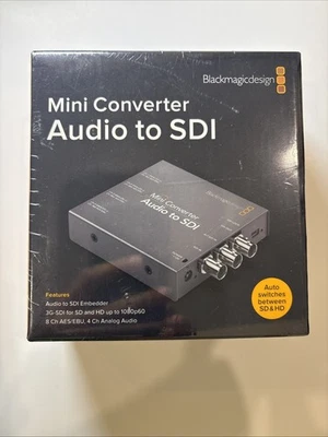 *BEAND NEW SEALED** Blackmagicdesign Audio to SDI Mini Converter - Image 1 of 4