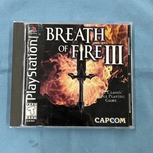 Breath of Fire 3 (PlayStation 1, 1998) Cib Complete w/ Reg.Card TESTED Works PS1 - Picture 1 of 6